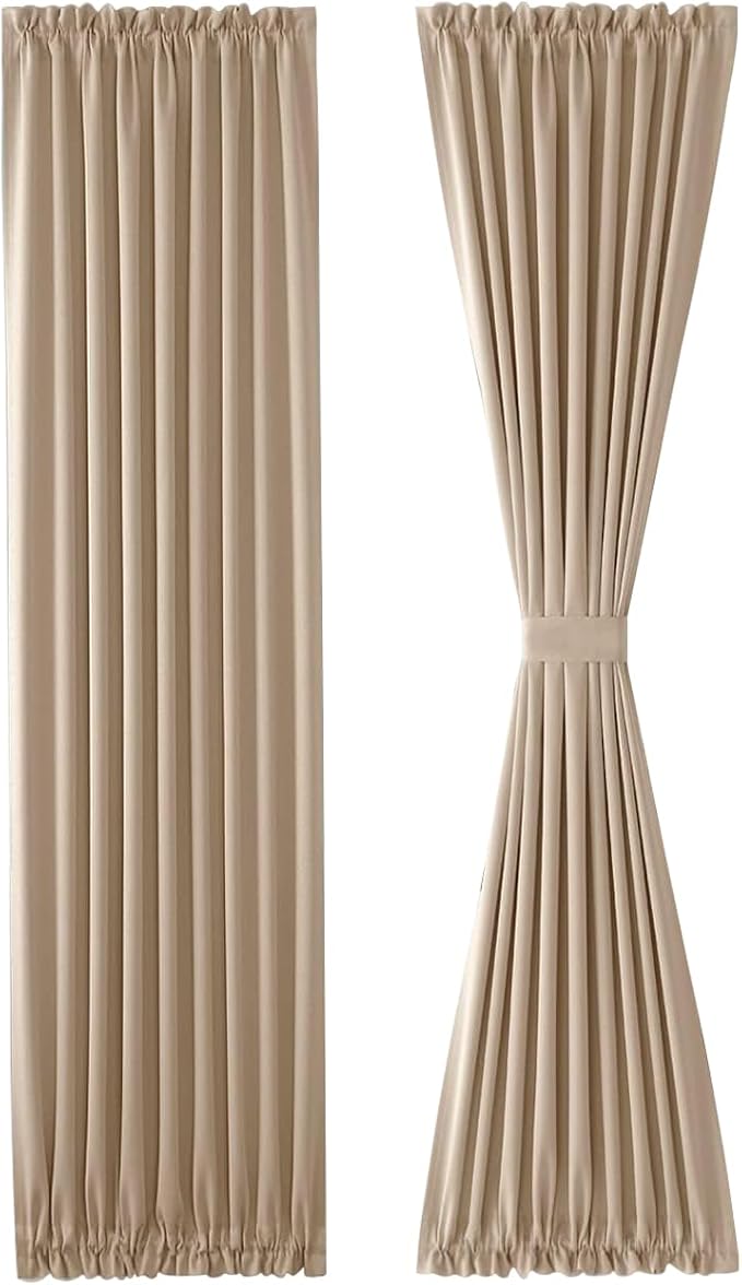 DWCN French Door Curtains – Rod Pocket Thermal Blackout Curtain - Image 7