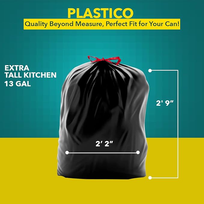 Plastico Extra Tall Kitchen Trash Bags - Image 6