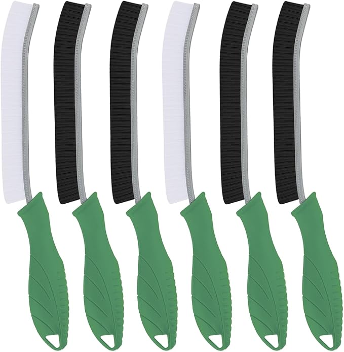 Hard Bristle Crevice Cleaning Brush-Thin Gap Scrub Brush, Small Cleaning Brush by TQRR