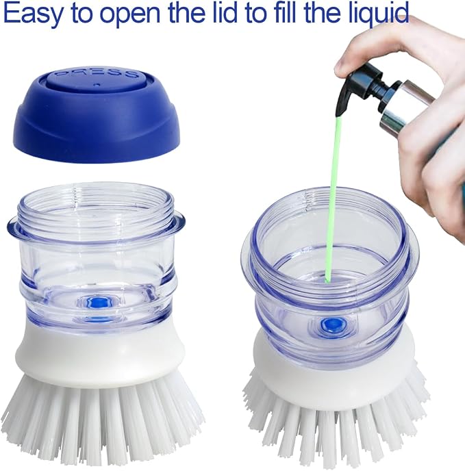 CELOX 2 Pack Dish Brush with Soap Dispenser - Image 5