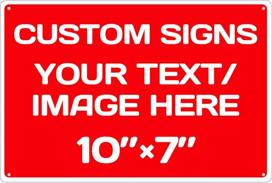 Personalized Aluminum Metal Signs by Repaly