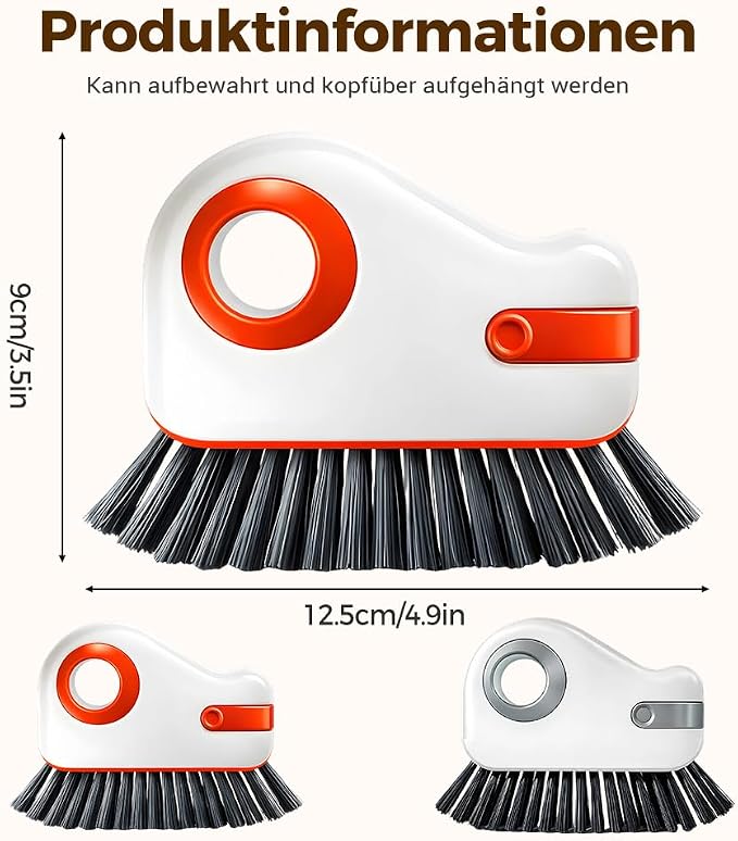 Window Groove Cleaning Brush, 2026 Upgrade 2 in 1 Multifunction Hard Bristle - Image 4