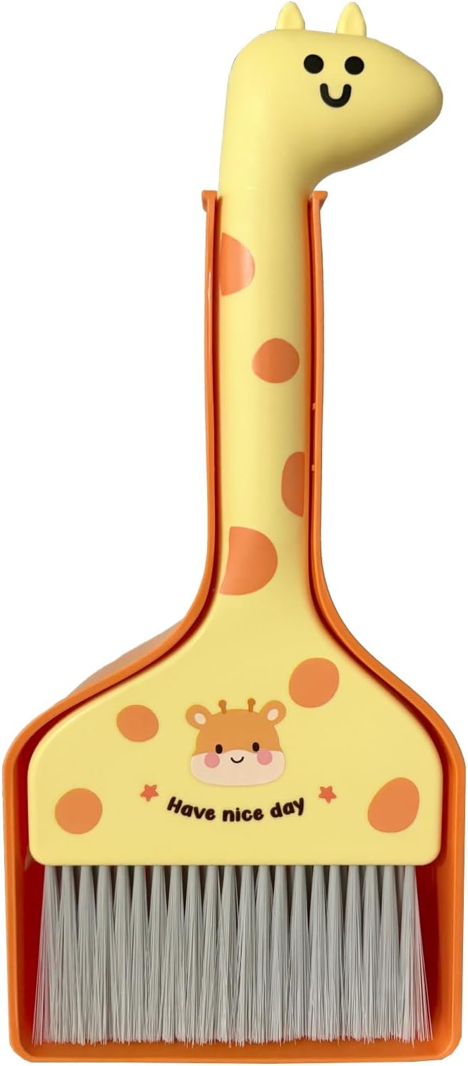 Small Broom with Dustpan Combo Set Cartoon Mini Broom and Dustpan Set Cute by BSMstonehouseholdsupplies