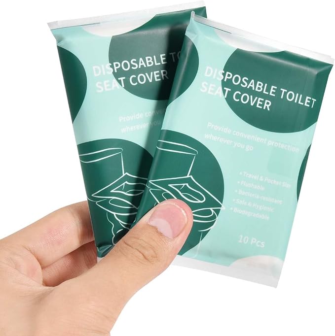 90 Pcs Disposable Flushable Paper Toilet Seat Covers Travel Supplies Essentials - Image 8