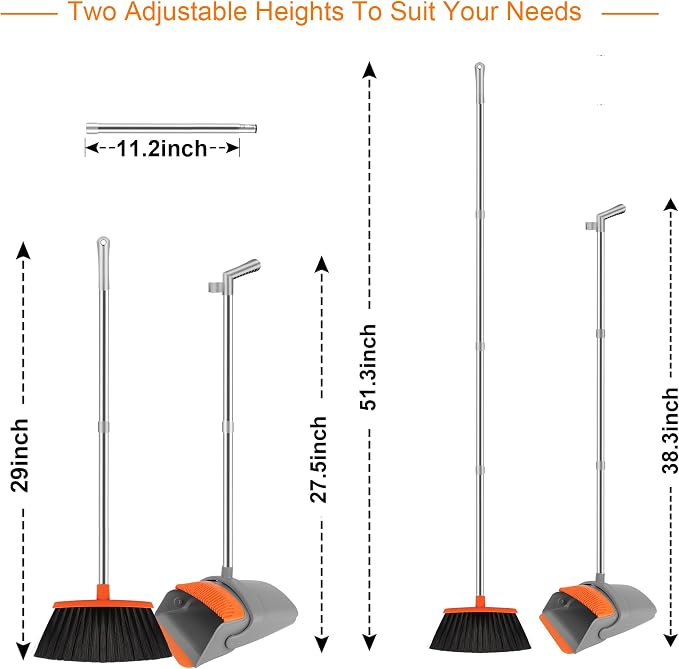 Broom and Dustpan Set for Home, Broom - Image 2