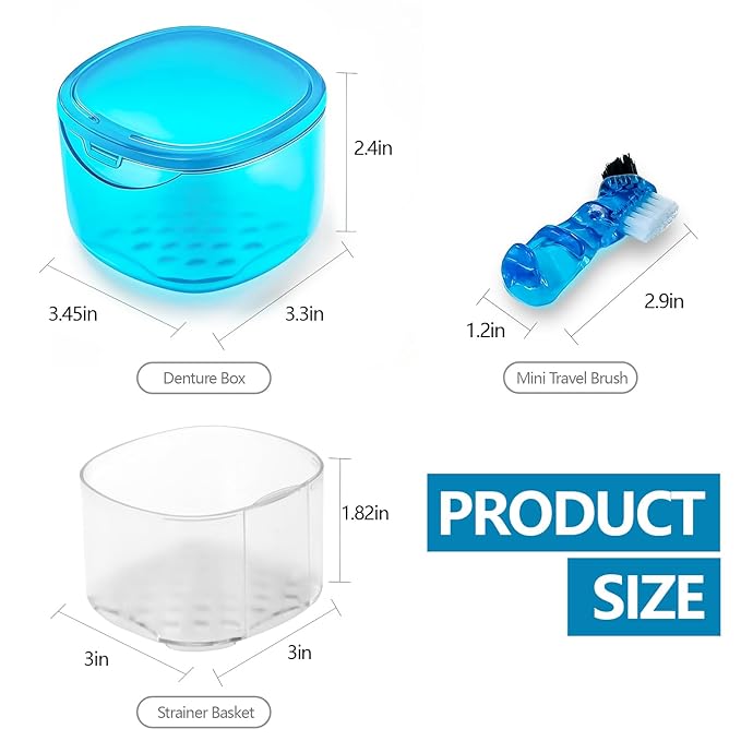 Denture Bath Case Denture Soaking Container - Image 2