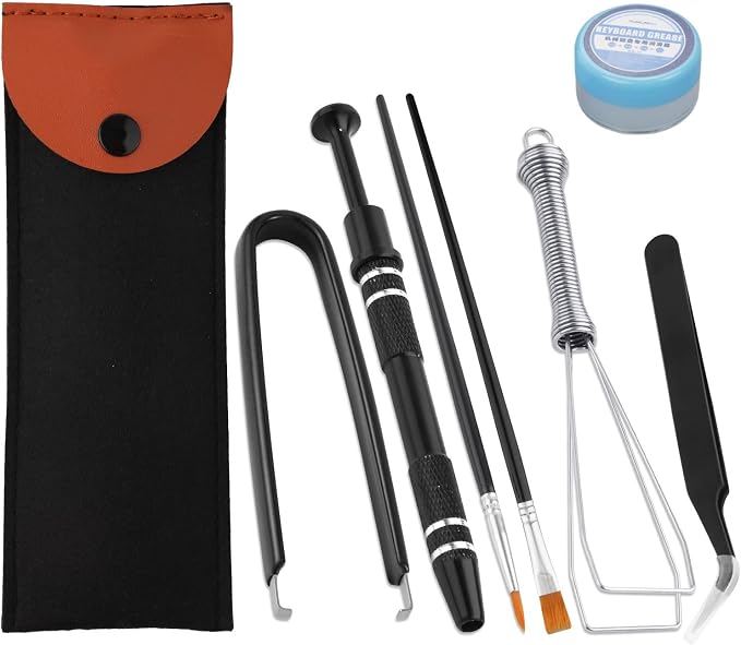 Keyboard Remover Tool Kit-7-Piece Set, Keycap Puller Include 5g Keyboard Lube by Unknown