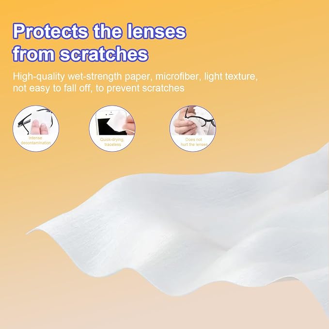 Lens Wipes for Eyeglasses, Eyeglass erasers are packed separately，Glasses - Image 5