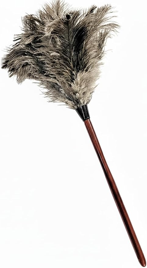 28-29" Natural Ostrich Feather Duster by AAYU