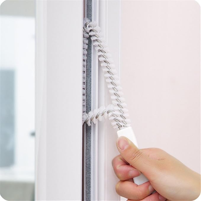 Window Cleaning Brush Sliding Door Track Brushes Window Cleaner Brush 2 Pack - Image 4