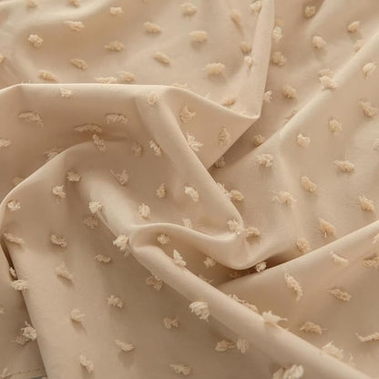 Tufted Dot Bed Skirt Queen Size,Ruffled Bed Skirt with Split Corners, Queen Bed Skirt 16 Inch Drop, Boho Queen Size Bed Skirt Camel for Ruffled Bed Skirt with Split Corners, Bed Skirt Queen Size