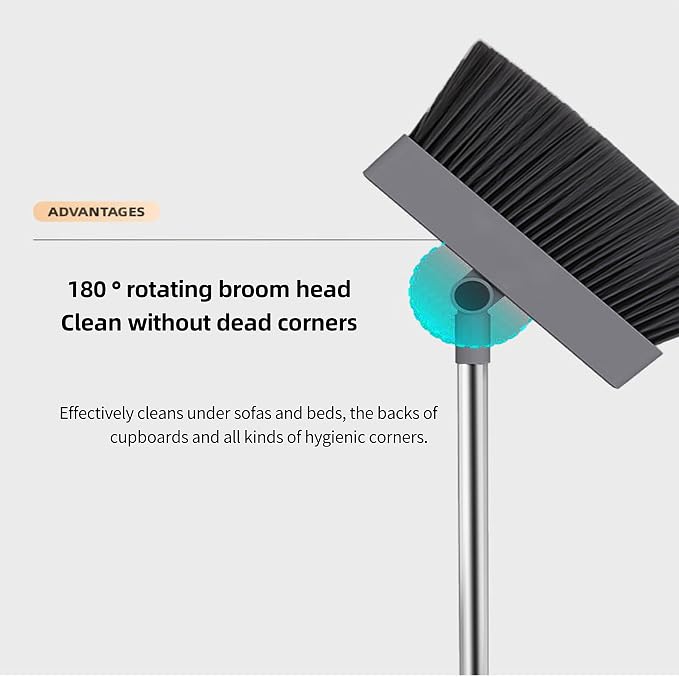 SDSM 4 in 1 Multifunctional Broom and Dustpan Combo Set, Heavy Duty Brooms - Image 3