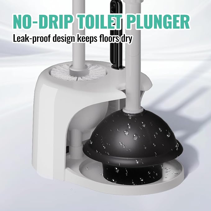 2PACK 4 in 1 Toilet Brush and Plunger Set - Image 4