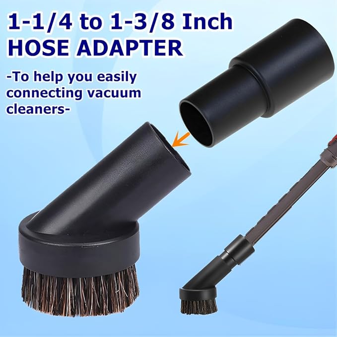 Vacuum Brush Attachment, 25/35mm Horse Hair Brush - Image 4