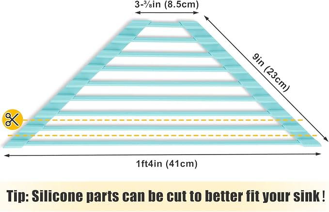 Tomorotec Compact Silicone-Coated Triangle Dish Drying Rack - Image 5
