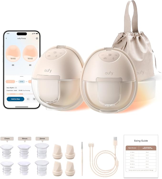eufy Security Heated Breast Pump S1, Hands-Free Breast Pump by eufySecurity