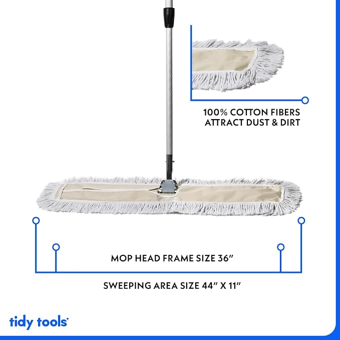 Commercial Dust Mop – 36 Inch Floor Sweeper - Image 2