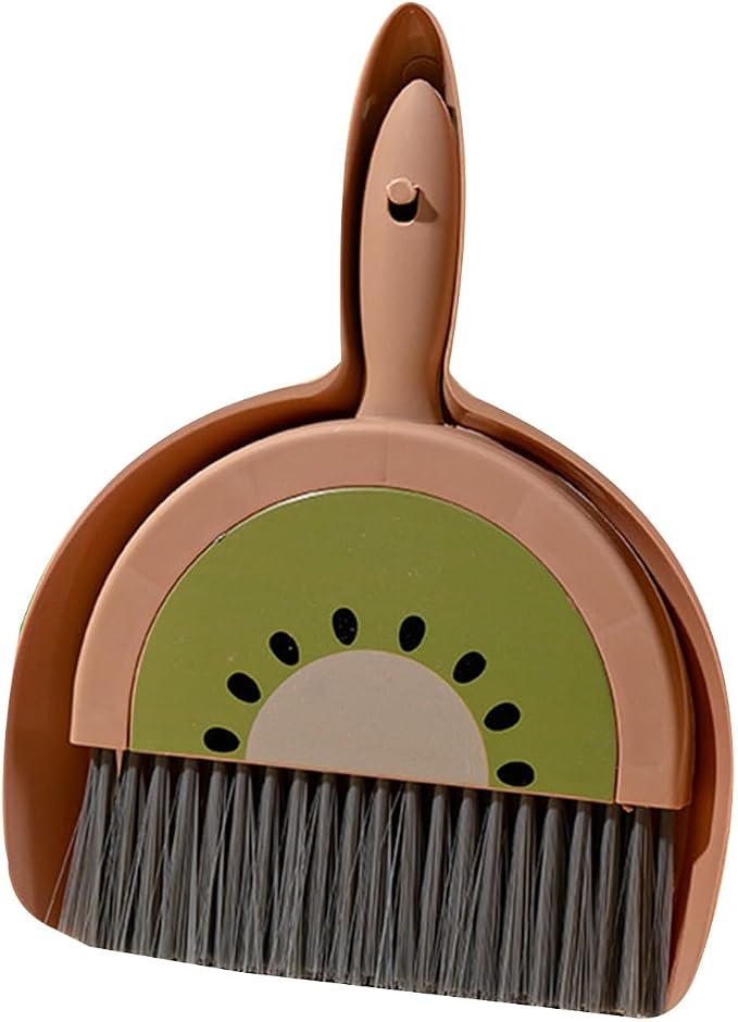 Mini Dustpan and Brush Set, Household Fruit Shape Handheld Dust Pan by Unknown