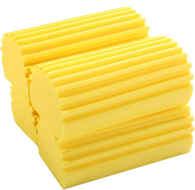 4-Pack Damp Cleaning Sponge Brush Set - Image 3