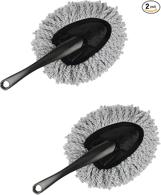 2 PCS Car Dash Duster Brush, Super Soft Microfiber Multi-Functional Car by Unknown