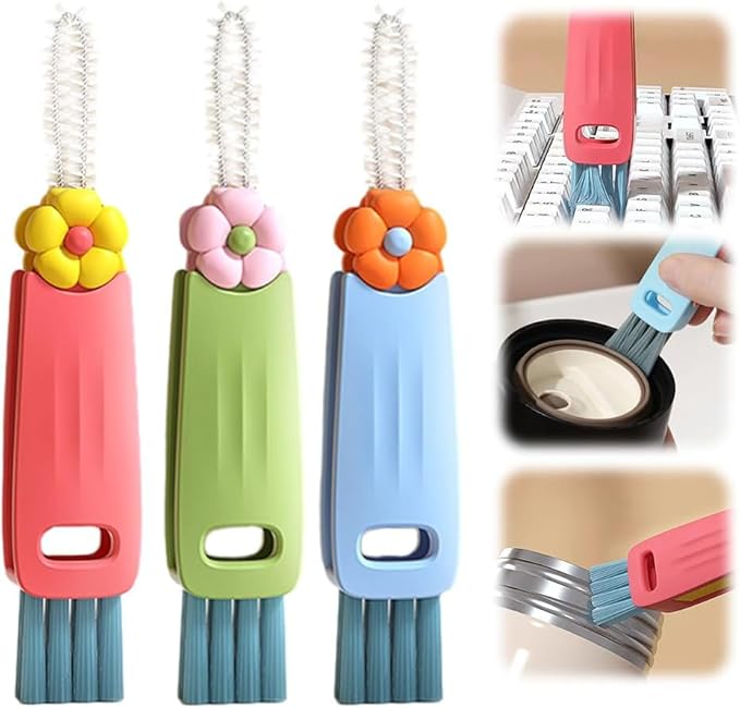 2025 New 3 in 1 Cup Lid Cleaning Brush, Crevice Cleaning Brush by Cecurpo