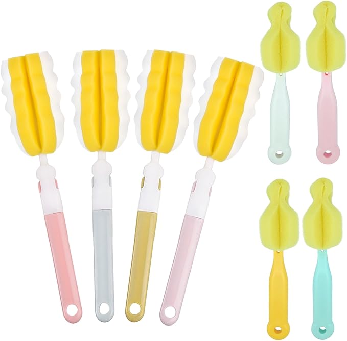 4PCS Baby Bottle Brush Set by INVODA