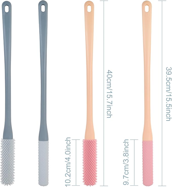 OWIIZI Toe Cleaning Brush 15.7" Foot Scrubber in Shower - Image 7