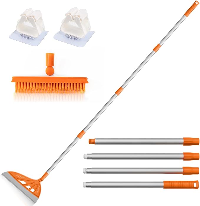 Multifunction Magic Rubber Air Broom, Replaceable Silicone Floor Squeegee by BURFERLY