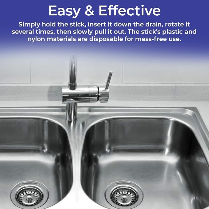 SAGEFINDS Flexible Drain Cleaning Sticks | Quickly Removes Clogs | Effective in - Image 4