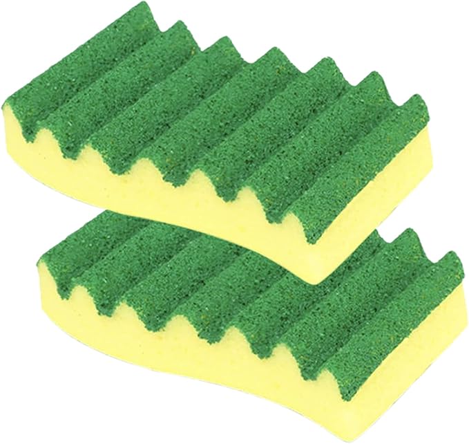 LOLA Heavy Duty Scrub Sponges, 2 Pack, Made in USA, Superior Sponge Lasts up to by LolaProducts