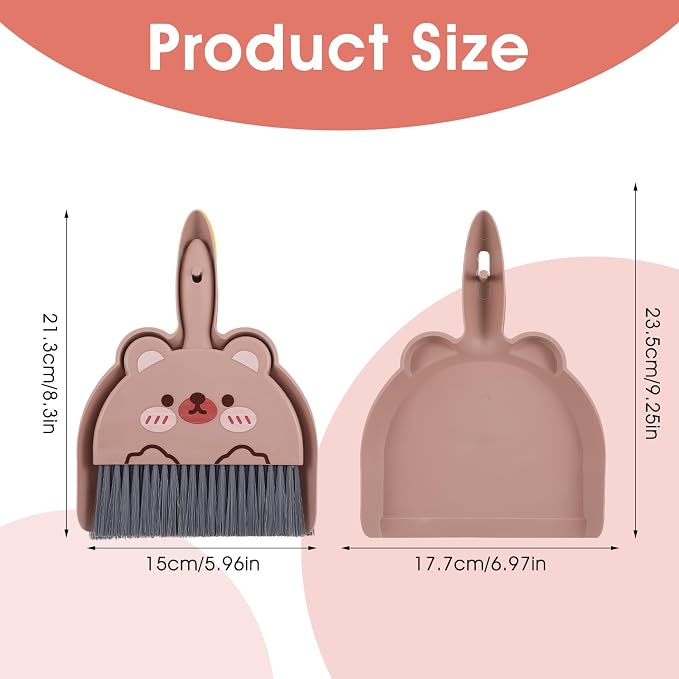 Portable Hand Broom and Dustpan Set, Cute Mini Dustpan and Brush - Image 2