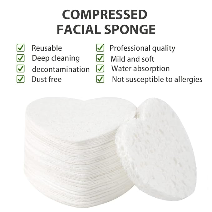 100-Count Compressed Facial Sponges - Image 2