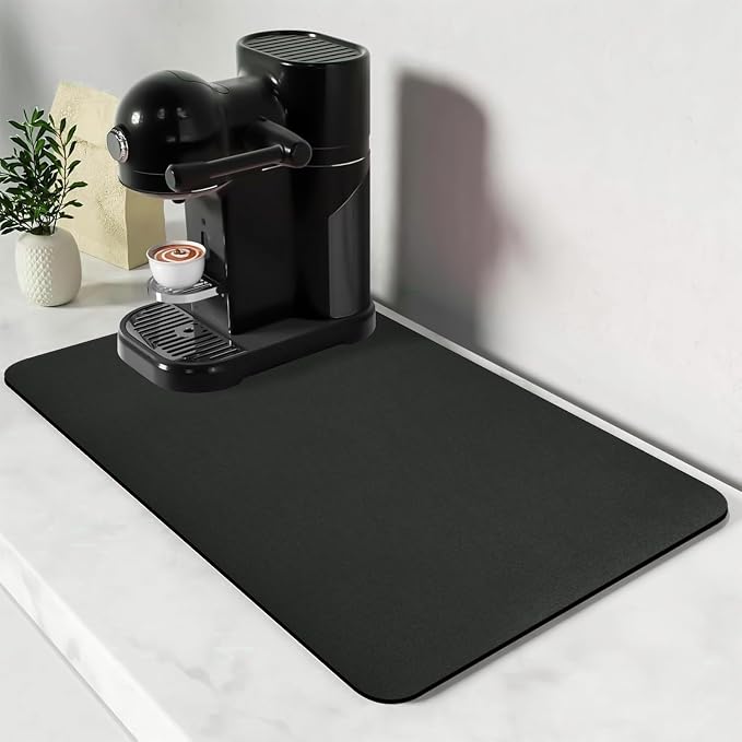 Bloss Coffee Mat 24"x16", Dish Drying Mat by Bloss