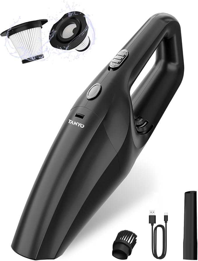 TANYO Handheld Car Vacuum Cordless, Portable Vacuum Cleaner by TANYO