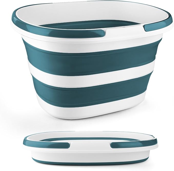 Collapsible Bucket for Cleaning, 4.2 Gallons Mop Bucket by BIDFUL