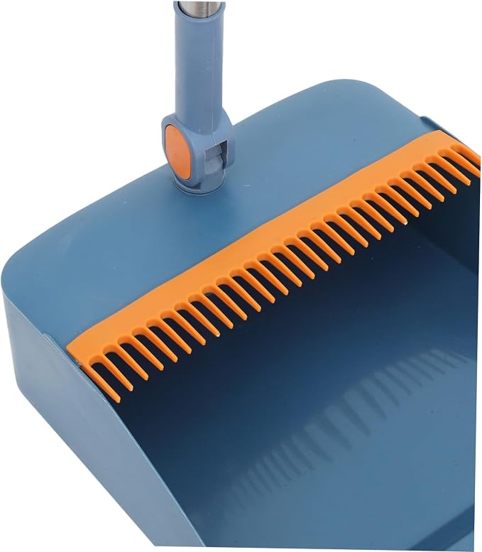 Collapsible Broom Dustpan Set Standing Dustpan Home Cleaning Tools Stainless - Image 7