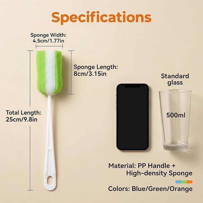 3PCS Soft Hanging Sponge Cleaning Brush Cleaner - Image 2