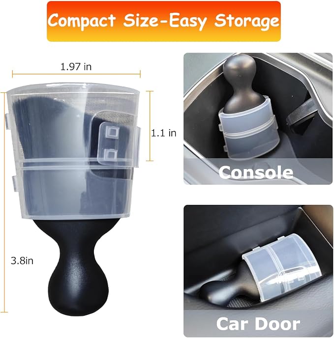 2PCS Car Detailing Brush Car Cleaning Brush Interior, Soft Bristle Dusting - Image 5