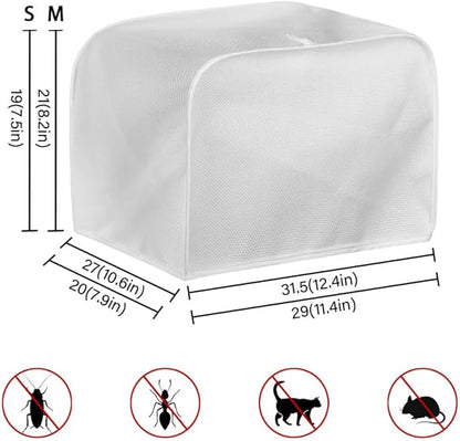 Cat Printed Bread Maker Cover, 4 Slice Kitchen Small Appliance, Toaster Cover Dust and Fingerprint Protection, Washable Oven Bakeware Protector