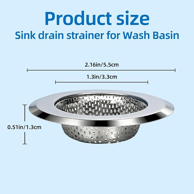 Diameter 2.16in Stainless Steel Sink Drain Strainer - Image 2