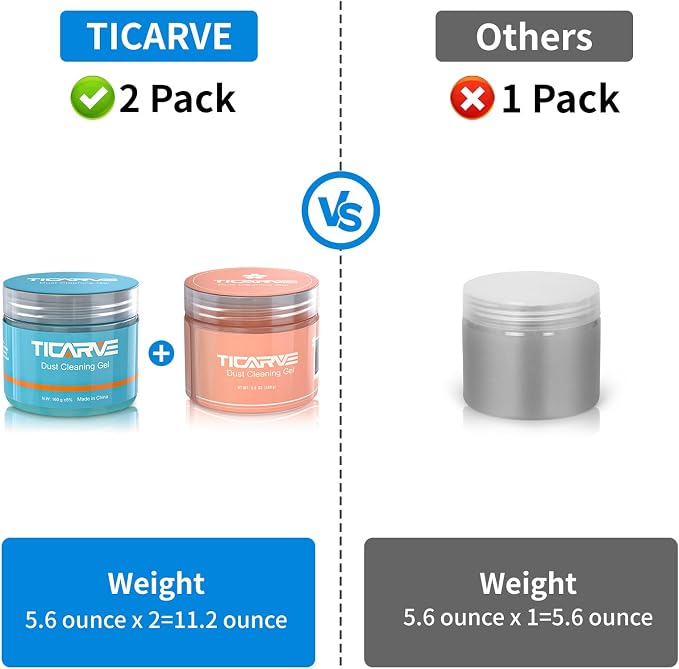TICARVE 2Pack Car Cleaning Gel Car Putty Car Cleaning Putty Auto Tools - Image 8