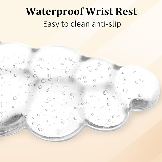 Gel Cloud Keyboard & Mouse Wrist Rest Cloud Wrist Rest Ergonomic Keyboard and - Image 7