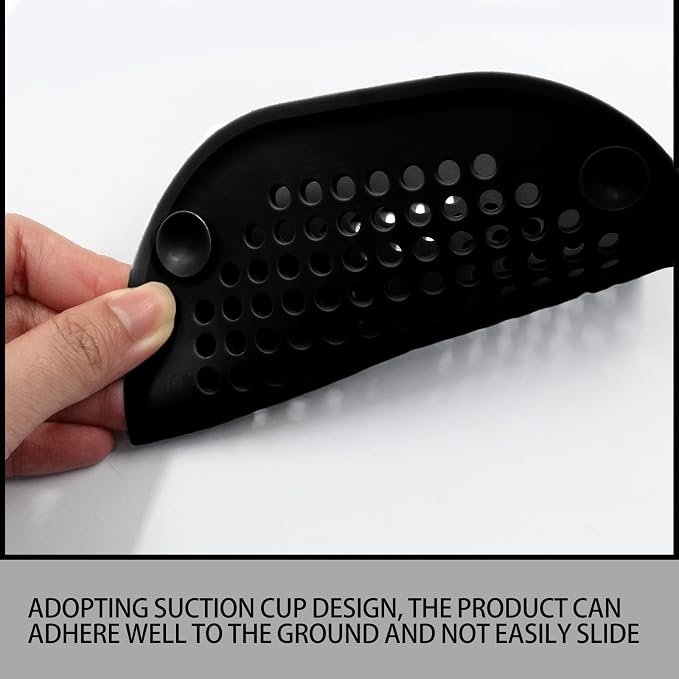 2 Pack 5.5 Inch / 140mm Drain Hair Catcher, Silicone Sink Drain Strainer Square - Image 4
