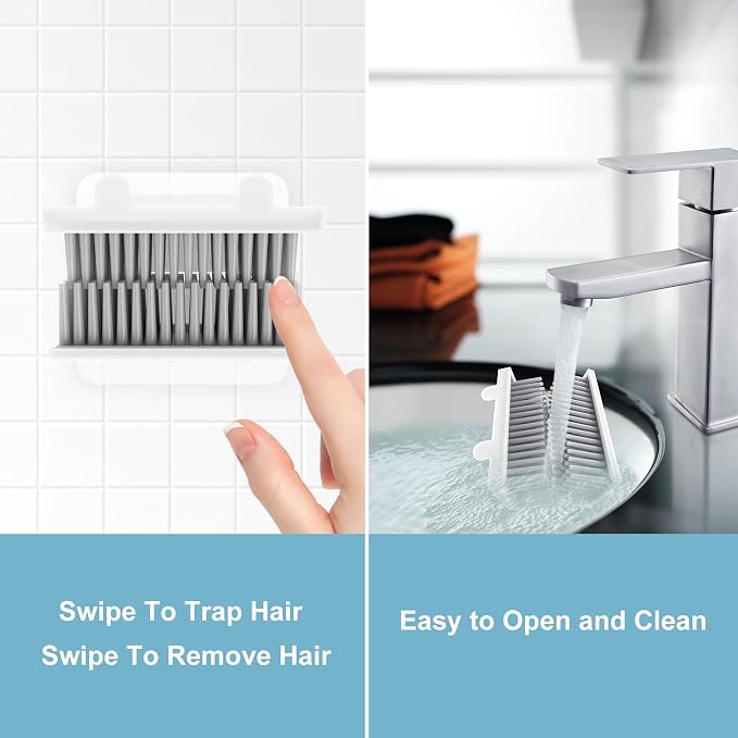 Hair Catcher, Reusable Shower Wall Hair Collector Hair Trap - Image 4