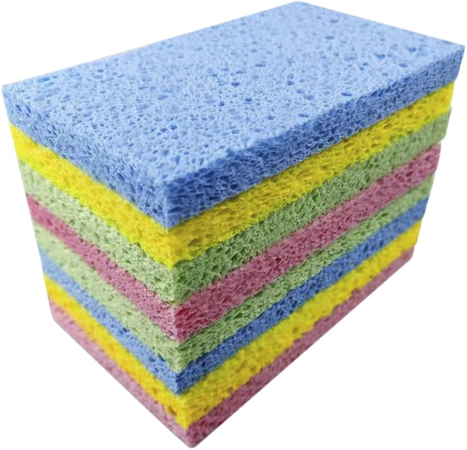 8-Pack Pop-Up Cellulose Sponges – Large, Compressed, Eco-Friendly & Plastic-Free - Image 5