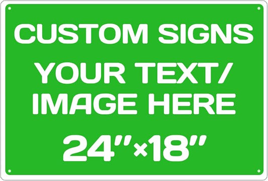 Personalized Aluminum Weatherproof Metal Sign by Repaly