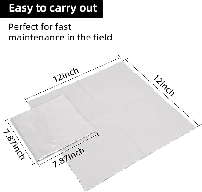 10PCS Gun Cleaning Cloth Rags12 x12 - Image 2