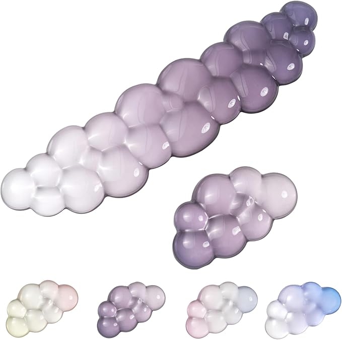 Gel Keyboard Wrist Rest Cloud Set, by SUEHIODHY