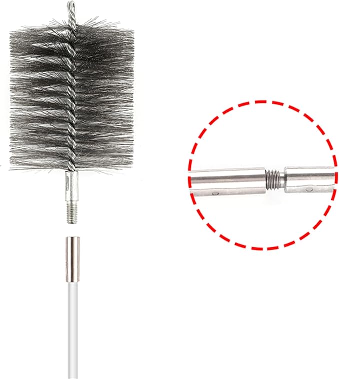 50-inch Long Tent Wood Burning Stove Pipe Cleaning Brush - Image 4