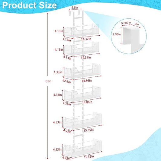 Over The Door Organizer, Metal Hanging Door Organizer - Image 2